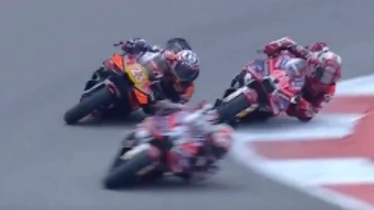 Marc Márquez, 'Pecco' Bagnaia y Enea Bastianini Marc Márquez, 'Pecco' Bagnaia y Enea Bastianini