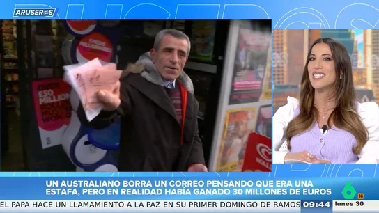 La sorpresa de un hombre al borrar un correo pensando que era una estafa y había ganado 30 millones de euros La sorpresa de un hombre al borrar un correo pensando que era una estafa y había ganado 30 millones de euros