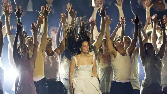 Rosalia actúa durante la entrega de los premios BRIT en el Co-op Live Arena, en Manchester, Gran Bretaña Rosalia actúa durante la entrega de los premios BRIT en el Co-op Live Arena, en Manchester, Gran Bretaña