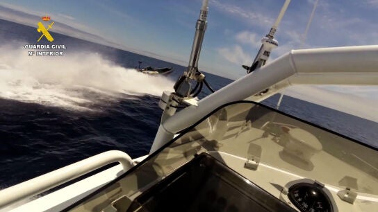 Interceptan una narcolancha en Huelva