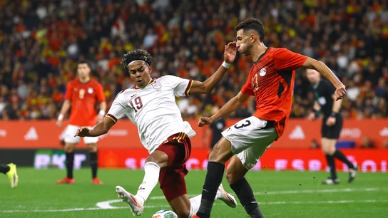 Momento del partido amistoso entre España y Egipto Momento del partido amistoso entre España y Egipto