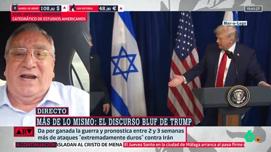 El catedrático Gurpegui desmonta la postura de Trump sobre la OTAN: "La Alianza es el principal cliente del complejo armamentístico estadounidense" El catedrático Gurpegui desmonta la postura de Trump sobre la OTAN: "La Alianza es el principal cliente del complejo armamentístico estadounidense"