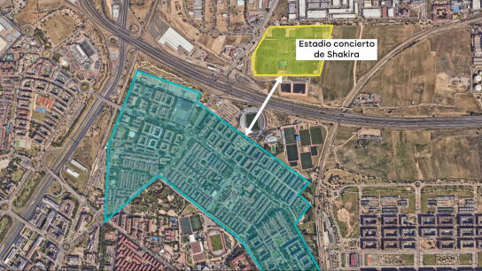 Disputa pol&iacute;tica por el 'Estadio Shakira': el delegado del Gobierno critica la "ratonera" mientras Ayuso se lo toma como un ataque