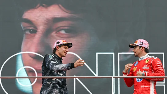 Kimi Antonelli y Charles Leclerc Kimi Antonelli y Charles Leclerc