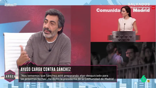 Juan del Val, tras escuchar la reacción de Ayuso a la sentencia del fiscal general: "Es lamentable" Juan del Val respondía al discurso de Isabel Díaz Ayuso tras la sentencia contra el fiscal general del Estado y la tachaba de "incongruencia absoluta" en este vídeo de La Roca que ahora recupera la hemeroteca.