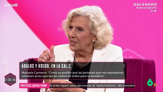 Manuela Carmena, sobre la corrupci&oacute;n: "&iquest;C&oacute;mo es posible que quienes nos representan act&uacute;en contra todos para su beneficio?"