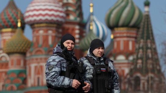 Fuerzas de seguridad en Mosc&uacute;