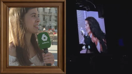 Joven que se confiesa a las puertas del concierto de Rosalía Joven que se confiesa a las puertas del concierto de Rosalía