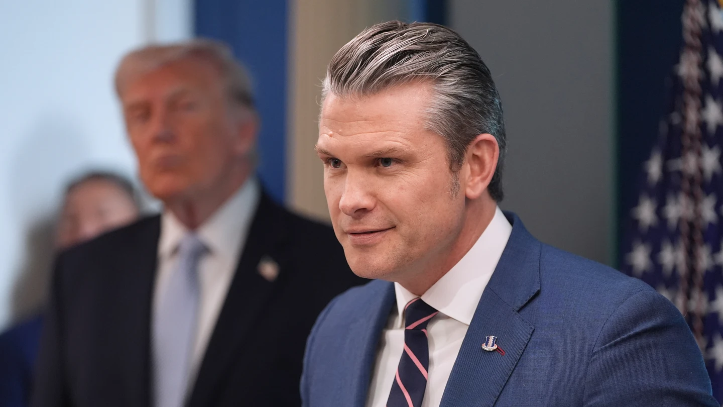 Pete Hegseth en una rueda de prensa en la Casa Blanca Pete Hegseth en una rueda de prensa en la Casa Blanca