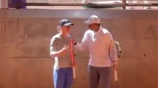 Swiatek y Rafa Nadal