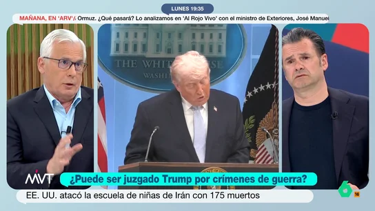 ¿Se puede juzgar a Donald Trump por crímenes de guerra en Irán? Baltasar Garzón lo explica Algunas organizaciones en Estados Unidos piden que se investigue a Donald Trump pro crímenes de guerra tras el ataque a una escuela de niñas en Irán. Baltasar Garzón explica dónde se le podría juzgar... y dónde tiene inmunidad.