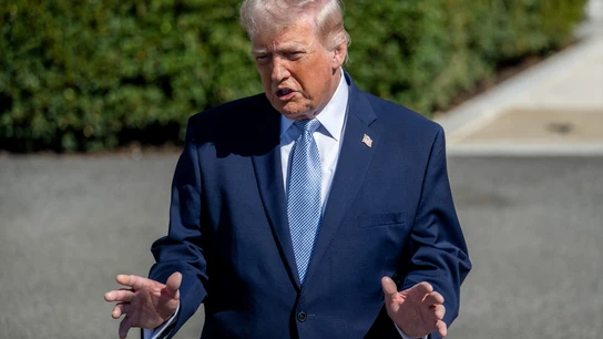 El presidente de Estados Unidos, Donald Trump, este lunes en la Casa Blanca. El presidente de Estados Unidos, Donald Trump, este lunes en la Casa Blanca.