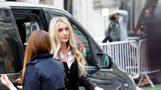 Claudia Montes, a su llegada este mi&eacute;rcoles al Tribunal Supremo