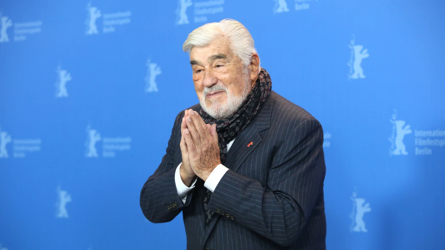 Mario Adorf, durante el festival de cine de Berlín de 2019 Mario Adorf, durante el festival de cine de Berlín de 2019