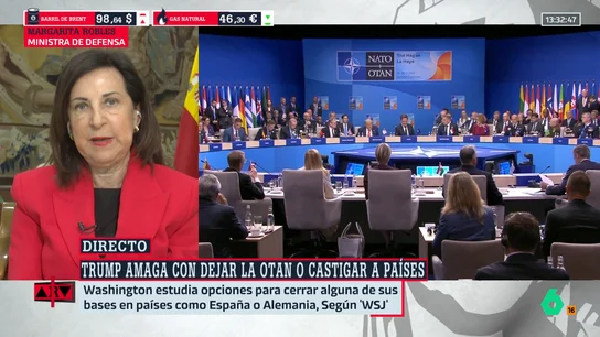 Robles responde a las amenazas de Trump sobre la OTAN: "Nadie nos puede obligar a entrar en una guerra ilegal" Robles responde a las amenazas de Trump sobre la OTAN: "Nadie nos puede obligar a entrar en una guerra ilegal"