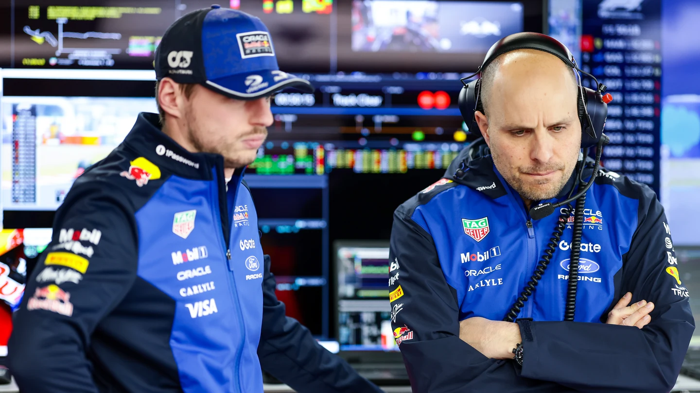 Max Verstappen y Giampiero Lambiase GP Japón 2026 Max Verstappen y Giampiero Lambiase GP Japón 2026