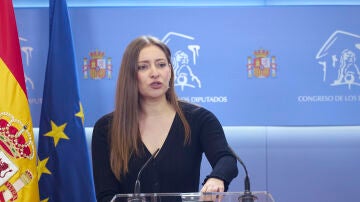 La portavoz del PP en el Congreso, Ester Mu&ntilde;oz, durante una rueda de prensa en el Congreso de los Diputados