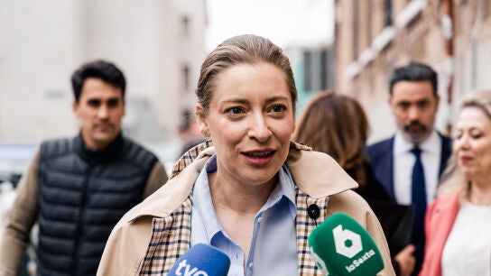 La portavoz del PP, Ester Mu&ntilde;oz, durante un acto del PP