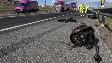 EuropaPress_7411807_vehiculos_accidentados_carretera_a_1_abril_2026_quintanapalla_burgos EuropaPress_7411807_vehiculos_accidentados_carretera_a_1_abril_2026_quintanapalla_burgos