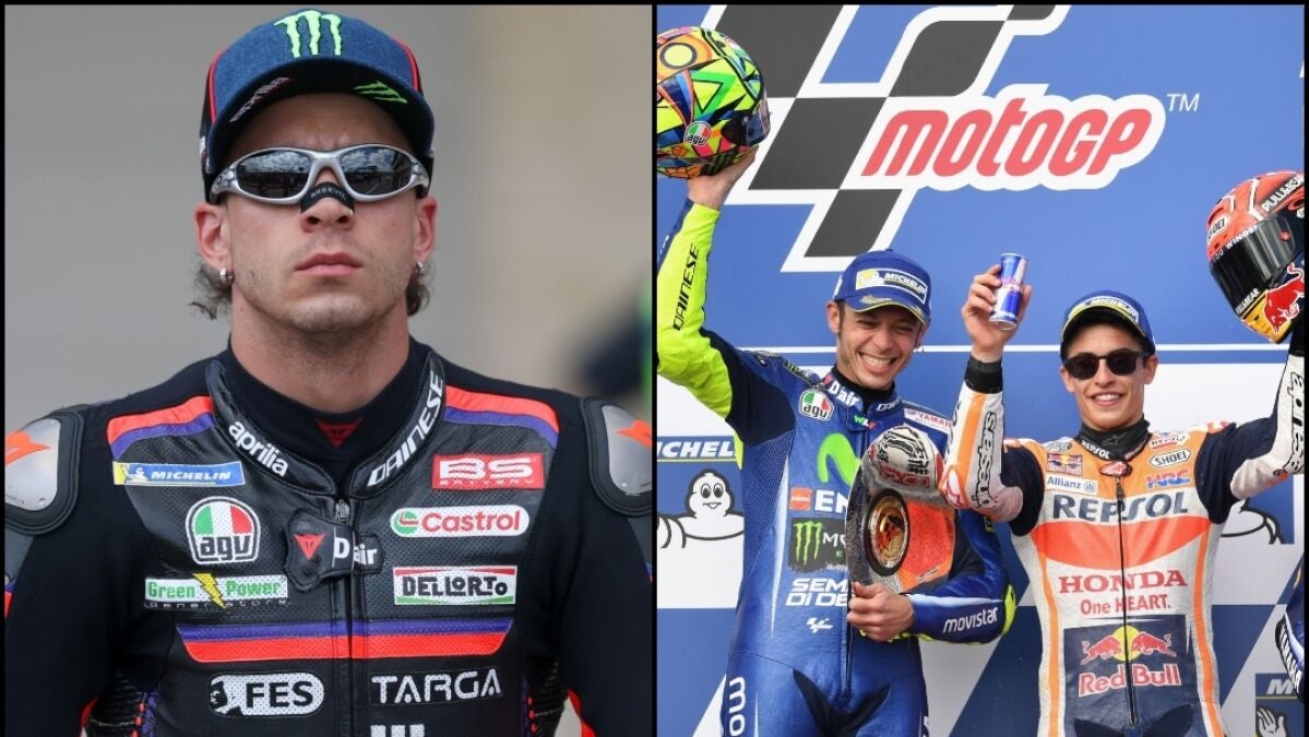 La reacción de Bezzecchi a los números que le comparan con Rossi y Márquez: 