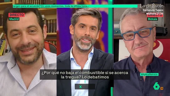 "Vaya horas": el experto energético Carlos Cagigal se queja a Yélamo por intervenir de madrugada en laSexta Xplica "Vaya horas": el experto energético Carlos Cagigal se queja a Yélamo por intervenir de madrugada en laSexta Xplica