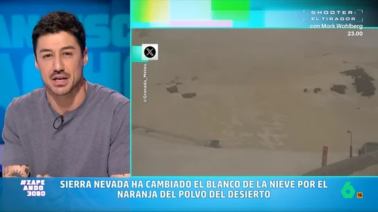 Francisco Cacho explica por qué la nieve en Sierra Nevada es naranja La estación de esquí granadina se ha cubierto de un polvo marrón que ha teñido por completo la nieve. El meteorólogo de laSexta cuenta en Zapeando qué ha provocado este curioso hecho.