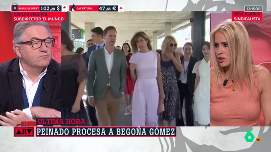 Afra Blanco vincula la duración de la causa contra Begoña Gómez al juez Peinado: "En el momento que se jubile, se acabó" Afra Blanco vincula la duración de la causa contra Begoña Gómez al juez Peinado: "En el momento que se jubile, se acabó"