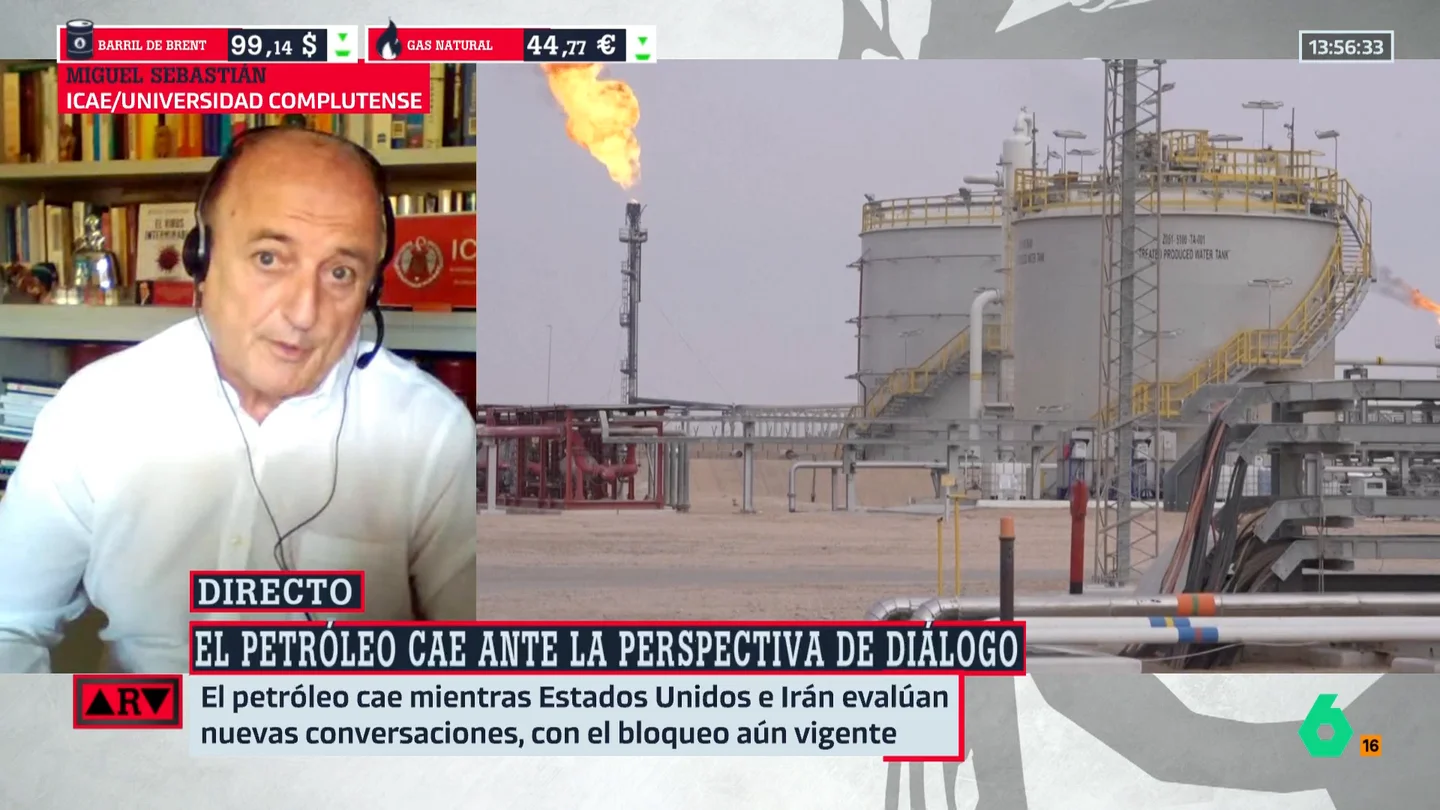 Miguel Sebastián reacciona al bloqueo de EEUU en Ormuz: "Creo que es la única medida inteligente que han tomado" Miguel Sebastián reacciona al bloqueo de EEUU en Ormuz: "Creo que es la única medida inteligente que han tomado"