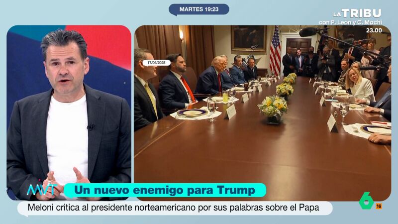 I&ntilde;aki L&oacute;pez reacciona al ataque de Donald Trump a Meloni: "Eran los 'Brangelina' de la pol&iacute;tica"