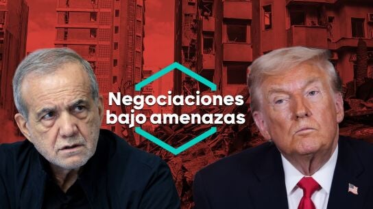Masud Pezeshkian y Donald Trump