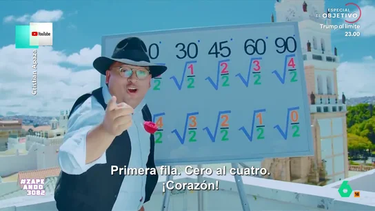 Un profesor boliviano dedica una canción a la trigonometría: "No llores si los ángulos te están matando" Cristian Apaza ha compuesto una canción para facilitar la comprensión de esta rama de las matemáticas. Descubre el pegadizo tema en el vídeo principal.