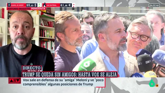 Maestre analiza la relación de Vox con Trump: "No es normal que estén tan sometidos al presidente de EEUU" Maestre analiza la relación de Vox con Trump: "No es normal que estén tan sometidos al presidente de EEUU"