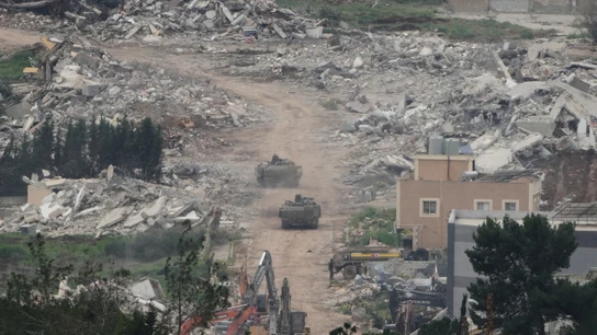 Militares israelíes en el sur de Líbano Militares israelíes en el sur de Líbano