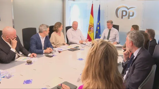 Feijóo preside una reunión del PP Feijóo preside una reunión del PP