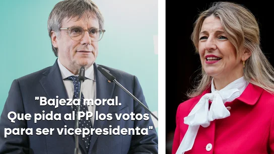 Puigdemont rompe con Yolanda Díaz tras definir a Junts como un "partido racista y clasista": "La próxima vez que el PP te haga vicepresidenta" Puigdemont rompe con Yolanda Díaz tras definir a Junts como un "partido racista y clasista": "La próxima vez que el PP te haga vicepresidenta"