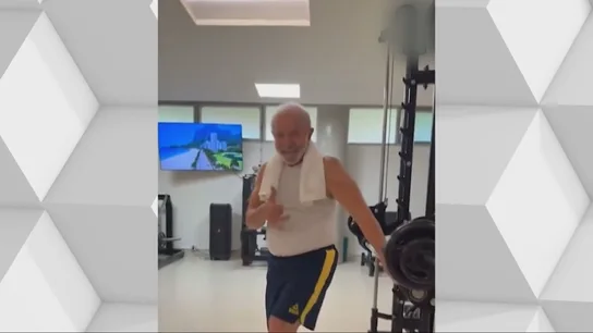 Lula da Silva, en el gimnasio Lula da Silva, en el gimnasio