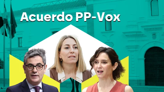 Félix Bolaños, María Guardiola e Isabel Díaz Ayuso. Félix Bolaños, María Guardiola e Isabel Díaz Ayuso.