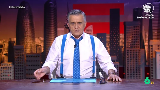 Wyoming, sobre el audio de Rajoy que grabó Bárcenas: "Confirmado, él solo se lía con las palabras, con los sobres parece un cartero" El extesorero popular ha contado en el juicio de la Operación Kitchen que tenía tres audios: uno en el que hablaba sobre la contabilidad B del PP, otro hablando con Javier Arenas sobre ello y otro de Rajoy.