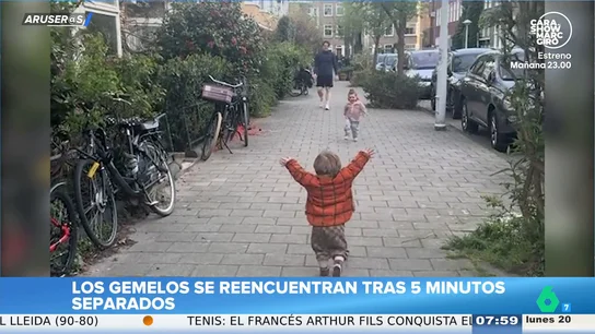 El emotivo reencuentro de dos bebés gemelos tras estar separados solo cinco minutos El emotivo reencuentro de dos bebés gemelos tras estar separados solo cinco minutos