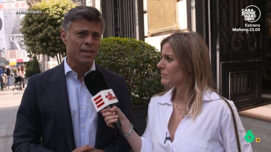 Andrea Ropero entrevista al opositor venezolano Leopoldo L&oacute;pez, que en este v&iacute;deo evita destacar la labor del Gobierno de S&aacute;nchez en Venezuela, aunque termina reconociendo la "regularizaci&oacute;n de decenas de miles de venezolanos".