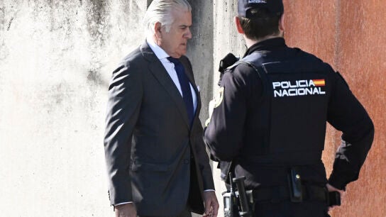 Luis B&aacute;rcenas, extesorero del PP a su llegada a la Audiencia Nacional