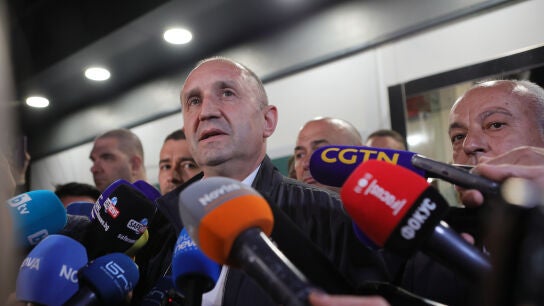 El candidato prorruso Rumen Radev, tras ganar las elecciones legislativas