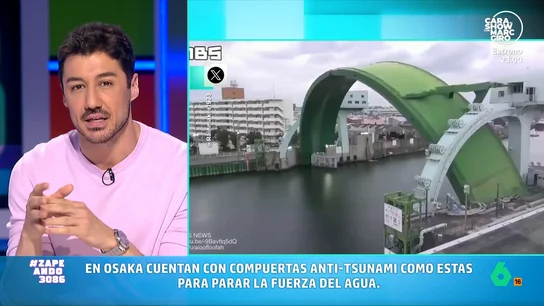 Compuertas antitsunamis y turbinas submarinas para crear energía: Francisco Cacho explica cómo Japón se protege, y aprovecha, del mar Después de que Japón sufriera ayer un terremoto de 7,7 grados en la escala de Richter, Francisco Cacho nos muestra cómo se preparan contra los tsunamis y su proyecto de turbina que podría ser "un salto inmenso en las renovables".