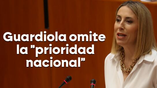 Mar&iacute;a Guardiola no habla de la "prioridad nacional" en el debate de investidura