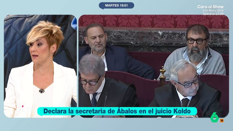 Cristina Pardo, ir&oacute;nica: "Koldo era el asesor m&aacute;s generoso del globo y por eso pagaba los viajes de las novias del ministro"
