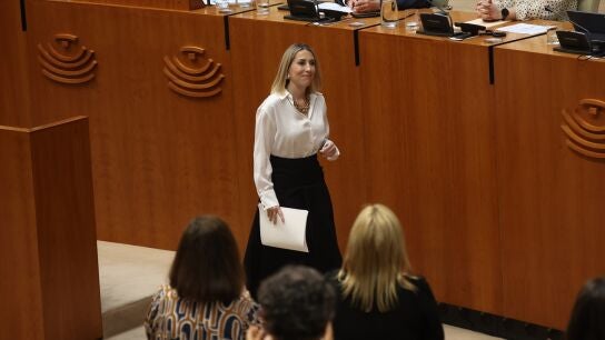 Mar&iacute;a Guardiola en la Asamblea de Extremadura