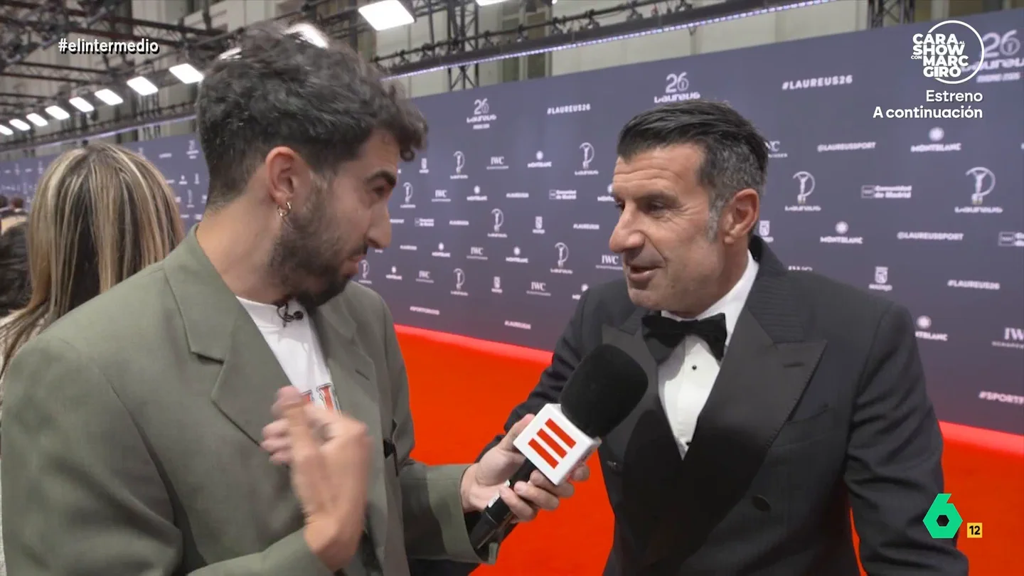 Ana Peleteiro confiesa a Isma Juárez que "odiaba" hacer el test de Cooper: "No me gusta nada correr" Un año después de que Luis Figo le dijera a Isma Juárez que no ve El Intermedio porque "sois muy rojos", el reportero vuelve a preguntar al exfutbolista, que en este vídeo le sorprende con su sorpresa.