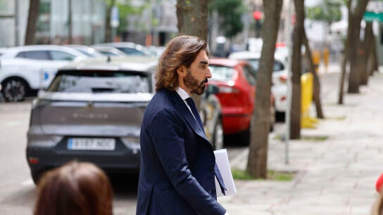 Javier Hidalgo (Globalia), a su llegada al Tribunal Supremo para declarar en el juicio por el caso mascarillas