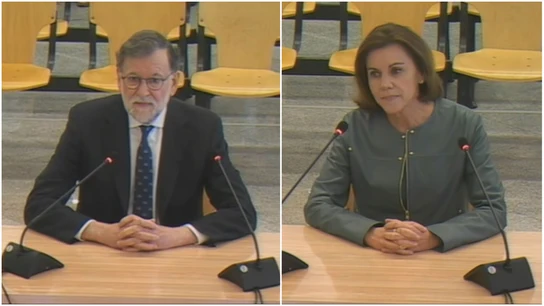 Mariano Rajoy y María Dolores de Cospedal, en la Audiencia Nacional Mariano Rajoy y María Dolores de Cospedal, en la Audiencia Nacional