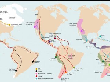 Tres grandes dispersiones moldearon la diversidad gen&eacute;tica de los pueblos ind&iacute;genas de Sudam&eacute;rica